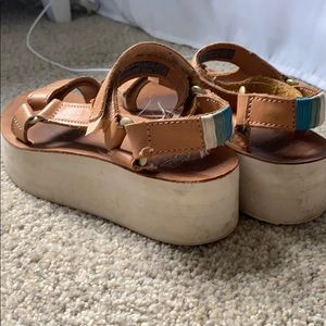 Leather Teva Platform sandals